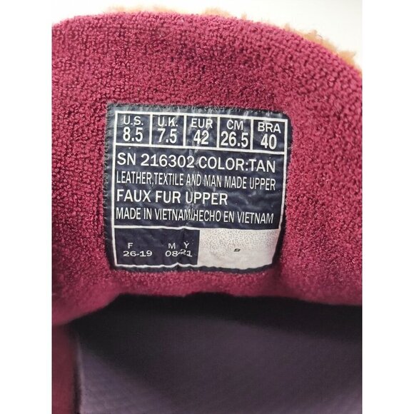 Skechers Men's Go Walk Arch Fit Snow Bound Tan Sherpa Sneaker Size 8.5 US - Picture 8 of 8